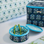 Rosemary Indigo Train Case: One Size