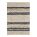 Cielo Stripe Handwoven Cotton Rug | Navy: 2' x 3'