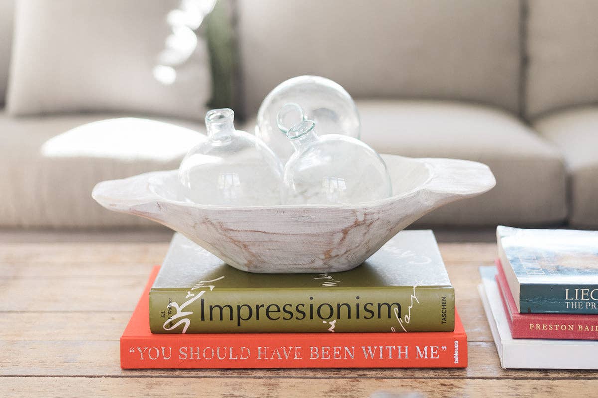 Glass Sphere Bud Vase, Clear