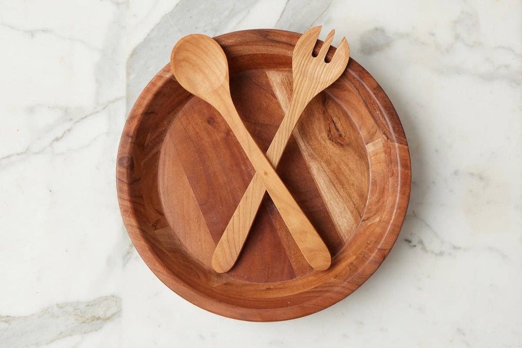 Couscous Wood Serve Bowl, Natural