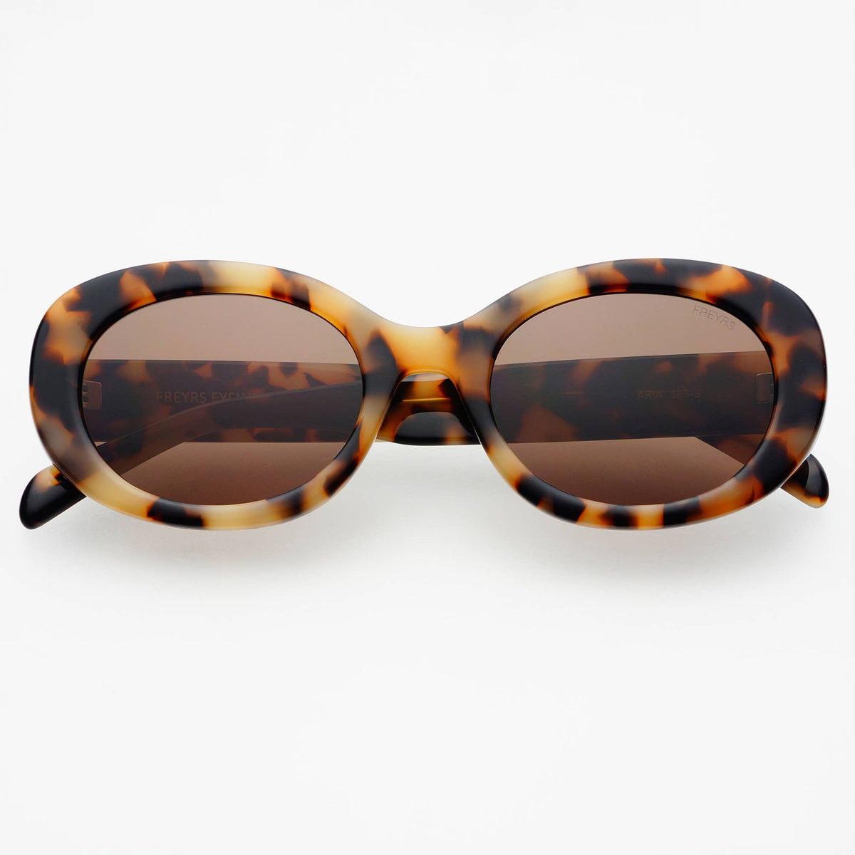 Aria Acetate Womens Oval Sunglasses  : Milky Tortoise
