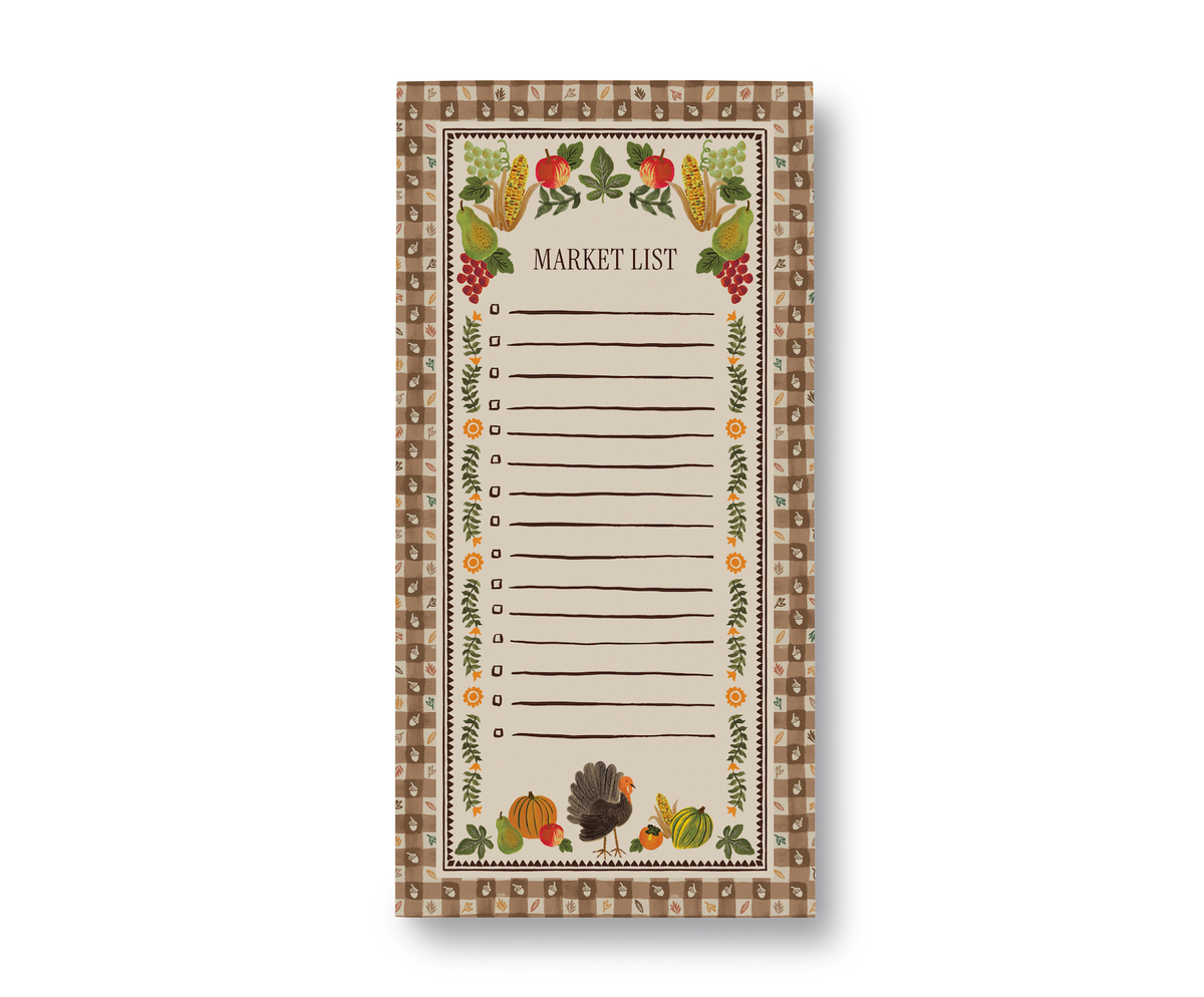 Harvest Gingham Market Pad