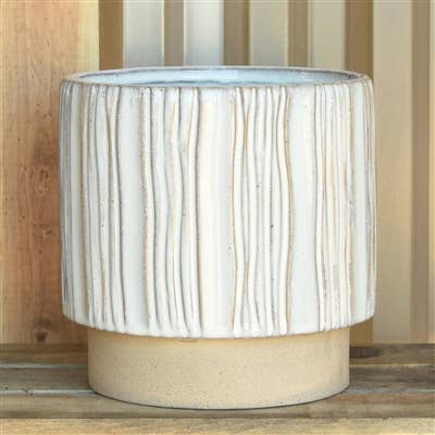 Ramos Vertical Stripe Cachepot, Stoneware - 6