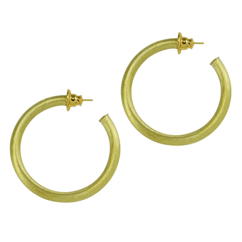 LUCY HOOP EARRINGS: Silver