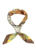 Four-Leaf Clover And Flower Square Bandana Scarf: OV