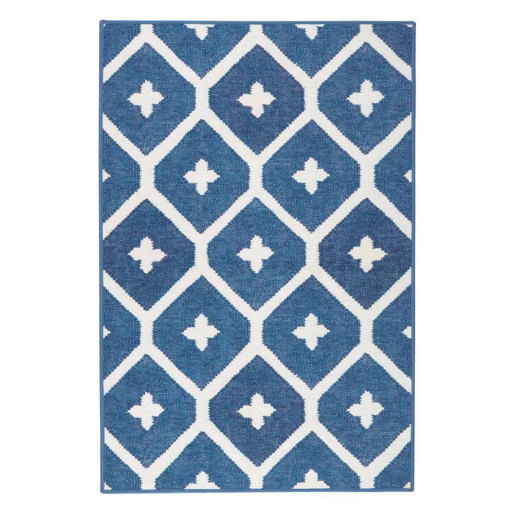 Elizabeth Machine Washable Rug | Navy: 2' x 3'