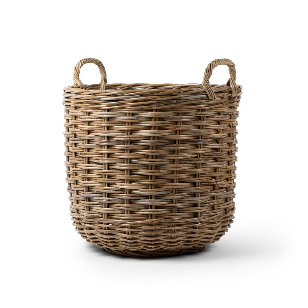 Rattan Round Basket: Medium - 15" H