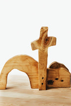 He Lives Wood Decor - Made by Survivors : Natural