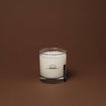 (TESTER) LEATHER + PINE CANDLE: 11 oz Rocks Glass