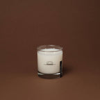 (TESTER) LEATHER + PINE CANDLE: 11 oz Rocks Glass