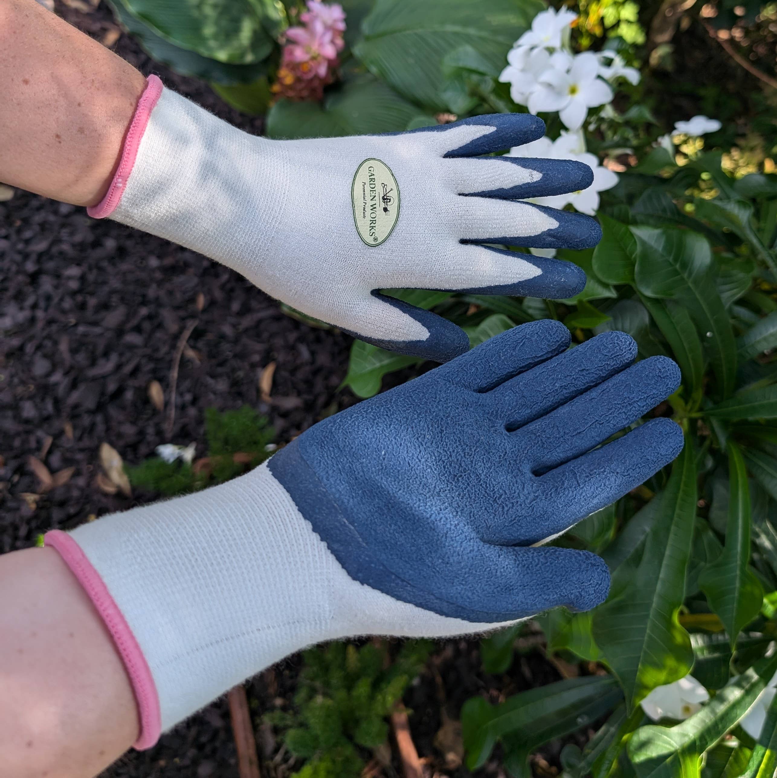 Bamboo Fit Gloves: Blue / Small