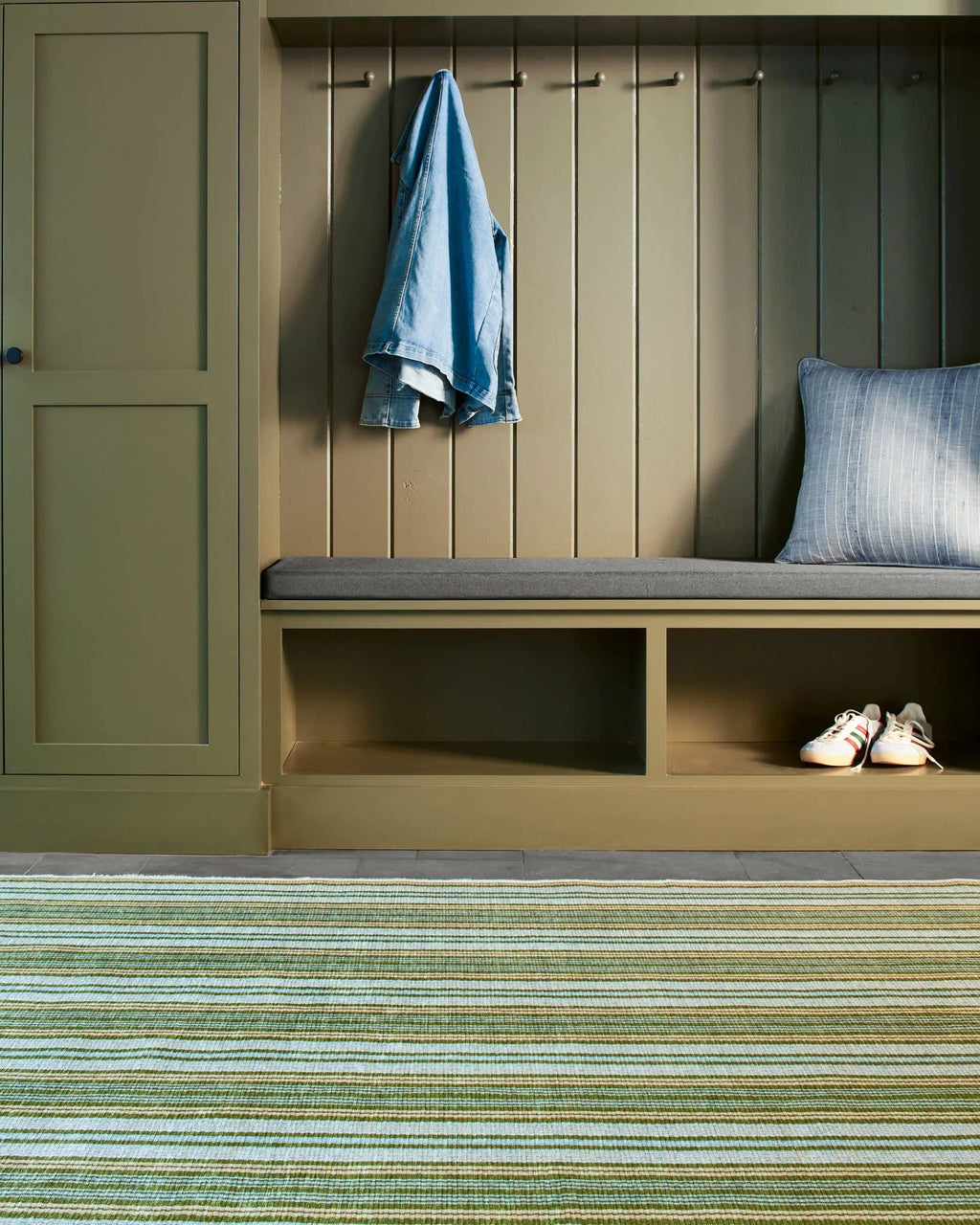 Caravan Stripe Machine Washable Rug | Multi: 2' x 3'