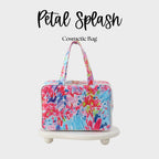 Waterproof Cosmetic Case PVC Make up Bag Petal Splash