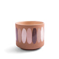 Ceramic Planter with Paint Strokes 7.5" x 7.5" x 6"