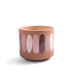 Ceramic Planter with Paint Strokes 7.5" x 7.5" x 6"