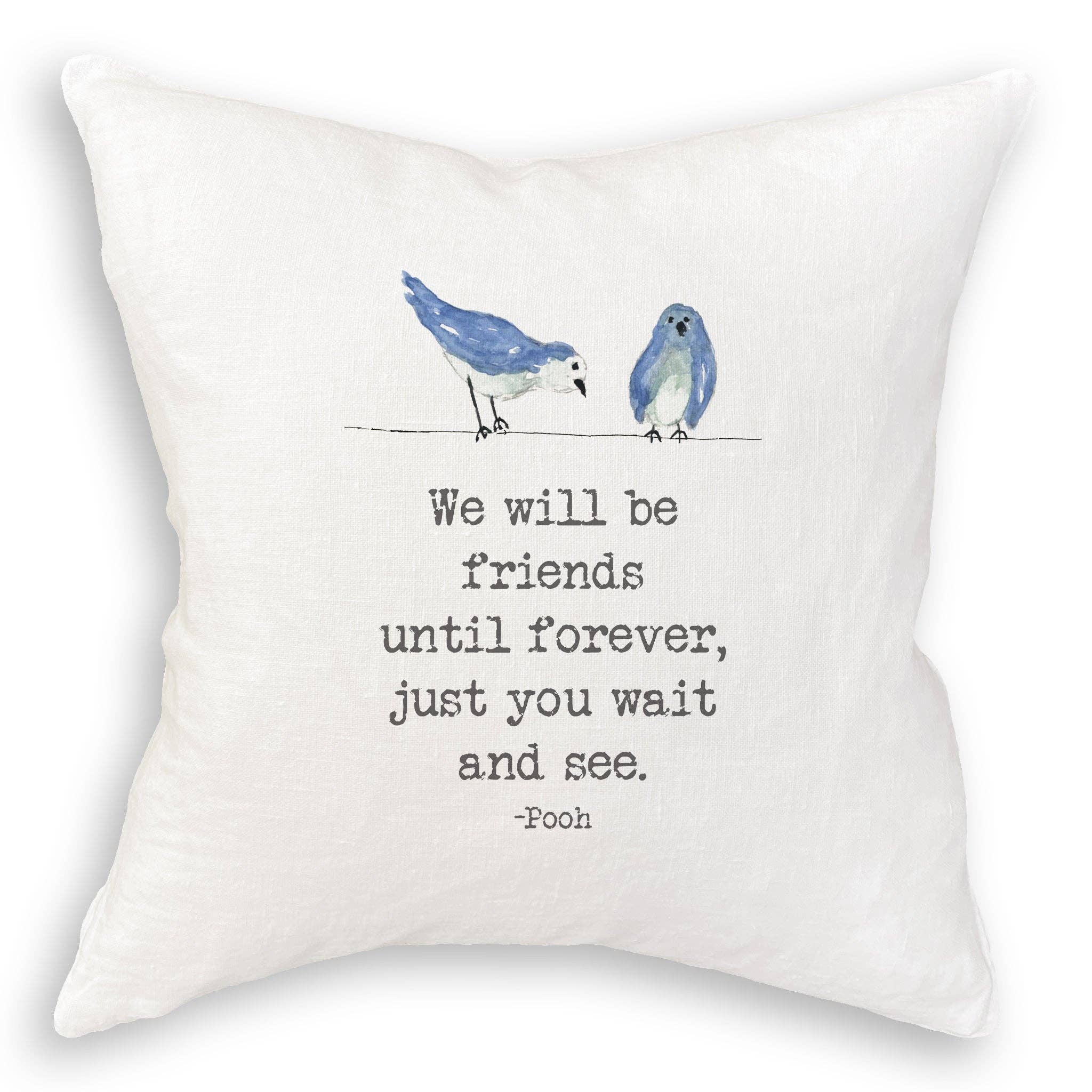 We Will Be Friends with Birds: Dishtowel