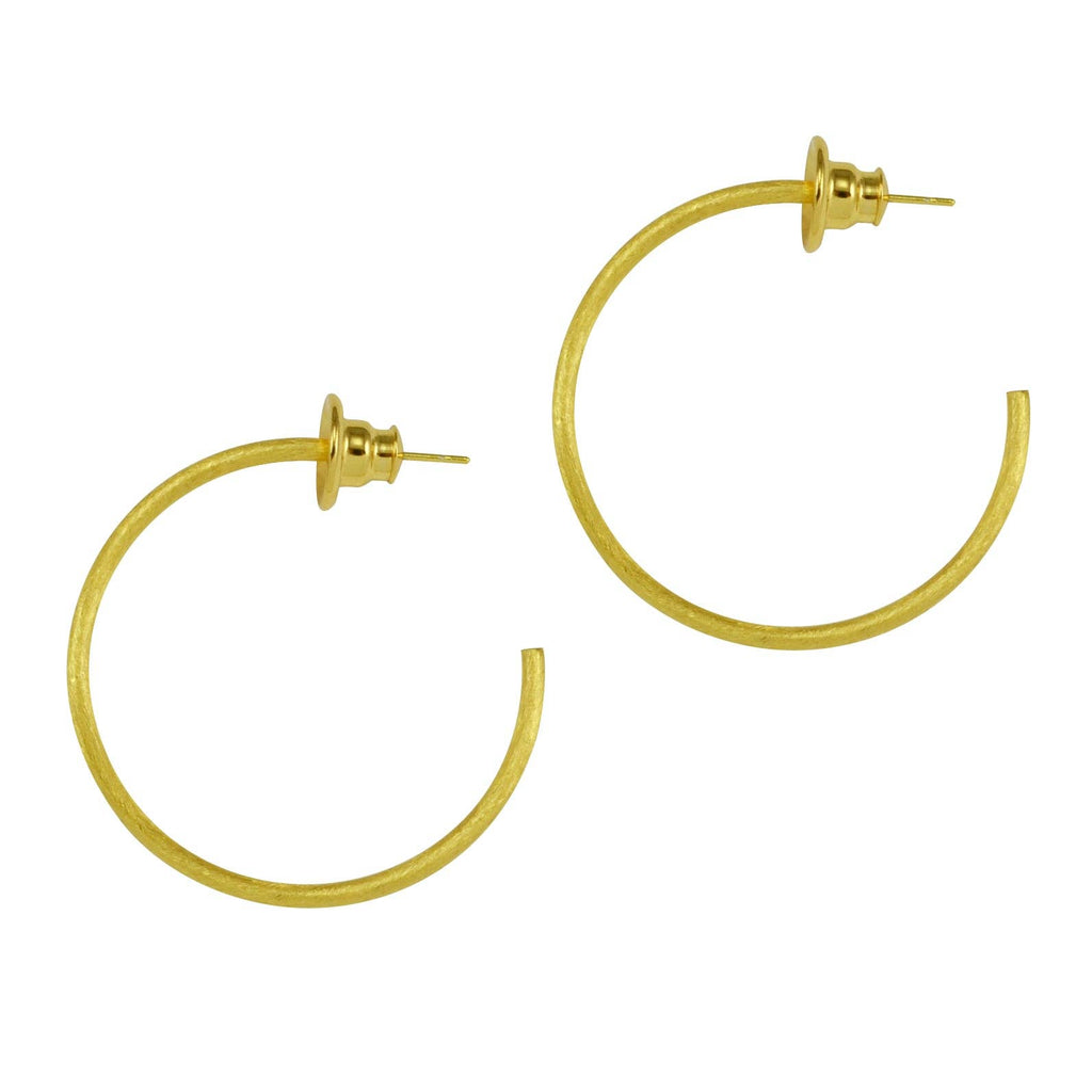 ABBY HOOP EARRINGS: Gold