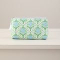 Floral Canvas Cosmetic Case Toiletry Bag Makeup Bag: Heirloom Garden