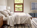 Cielo Stripe Handwoven Cotton Rug | Navy: 2' x 3'