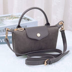 SD781 Penny Suede Mini Crossbody Bag: Chocolate