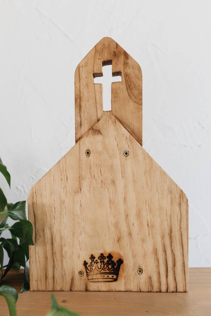 Gathering Place Wood Decor - Made by Survivors: Natural