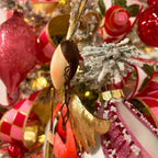 Whimsy Hanging Metal Angel Ornament w/ Horn 16.5"