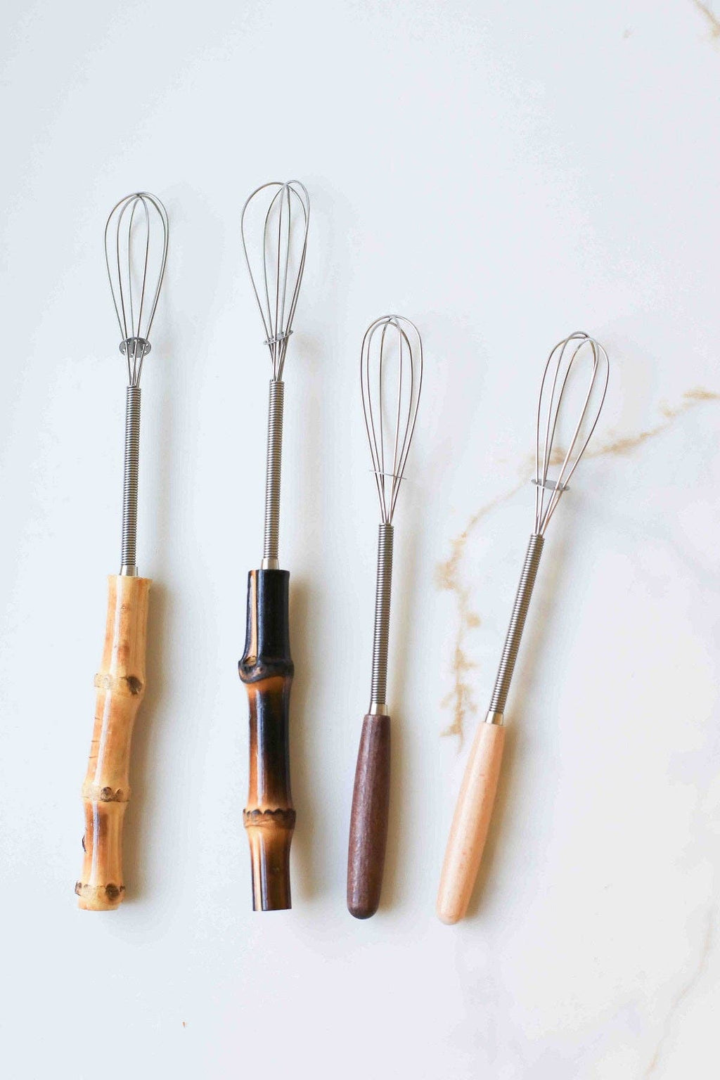 Vintage Mini Whisk with Wood Handle: YW - S