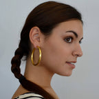 RENAISSANCE HOOP EARRINGS: Silver