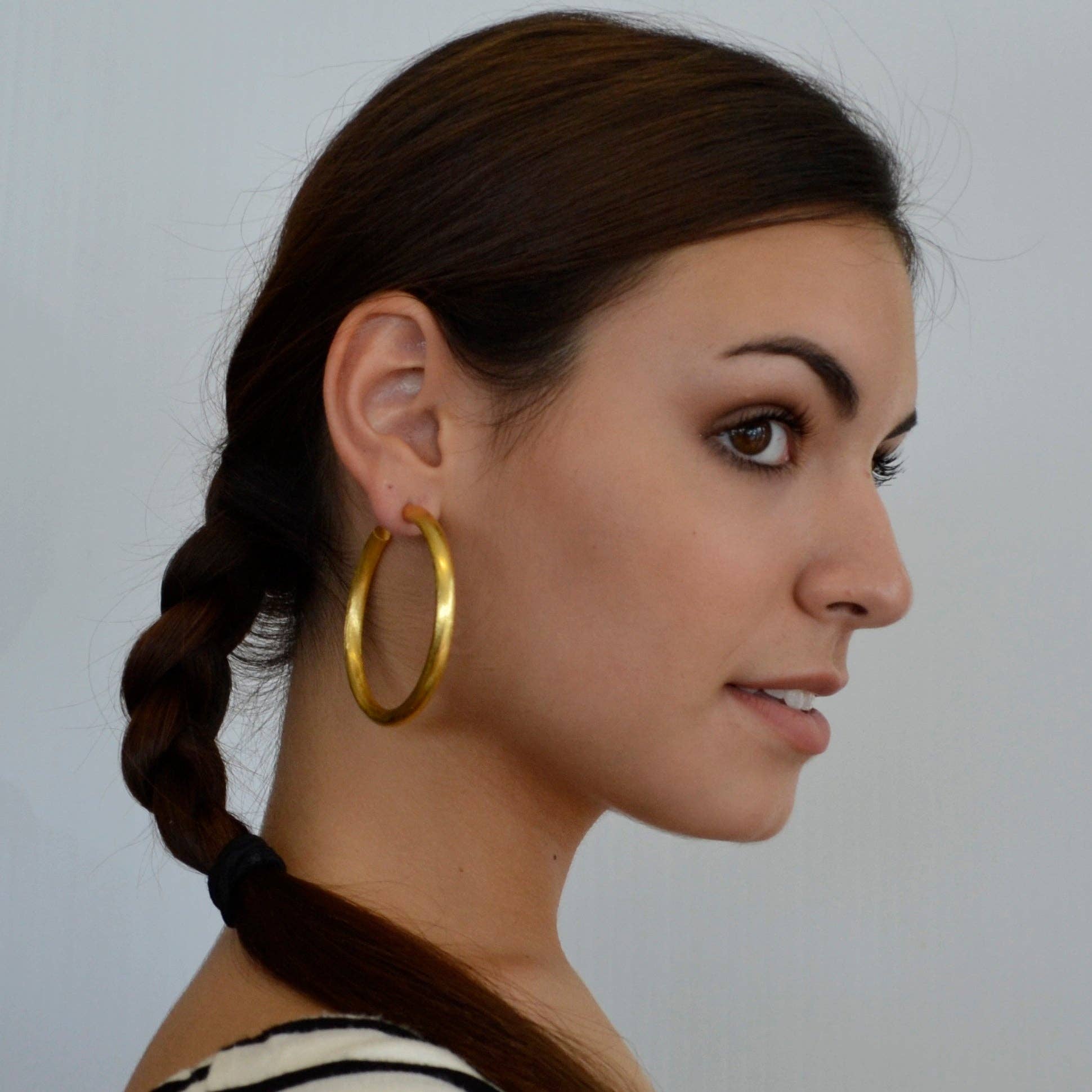 RENAISSANCE HOOP EARRINGS: Silver