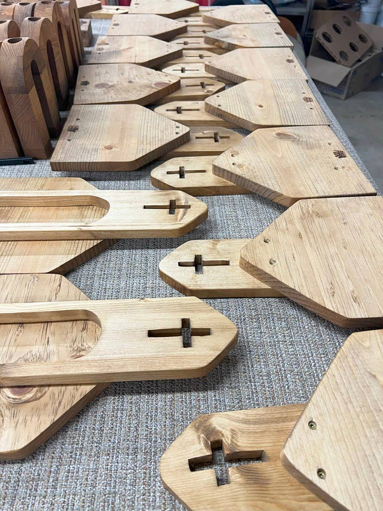 Gathering Place Wood Decor - Made by Survivors: Natural