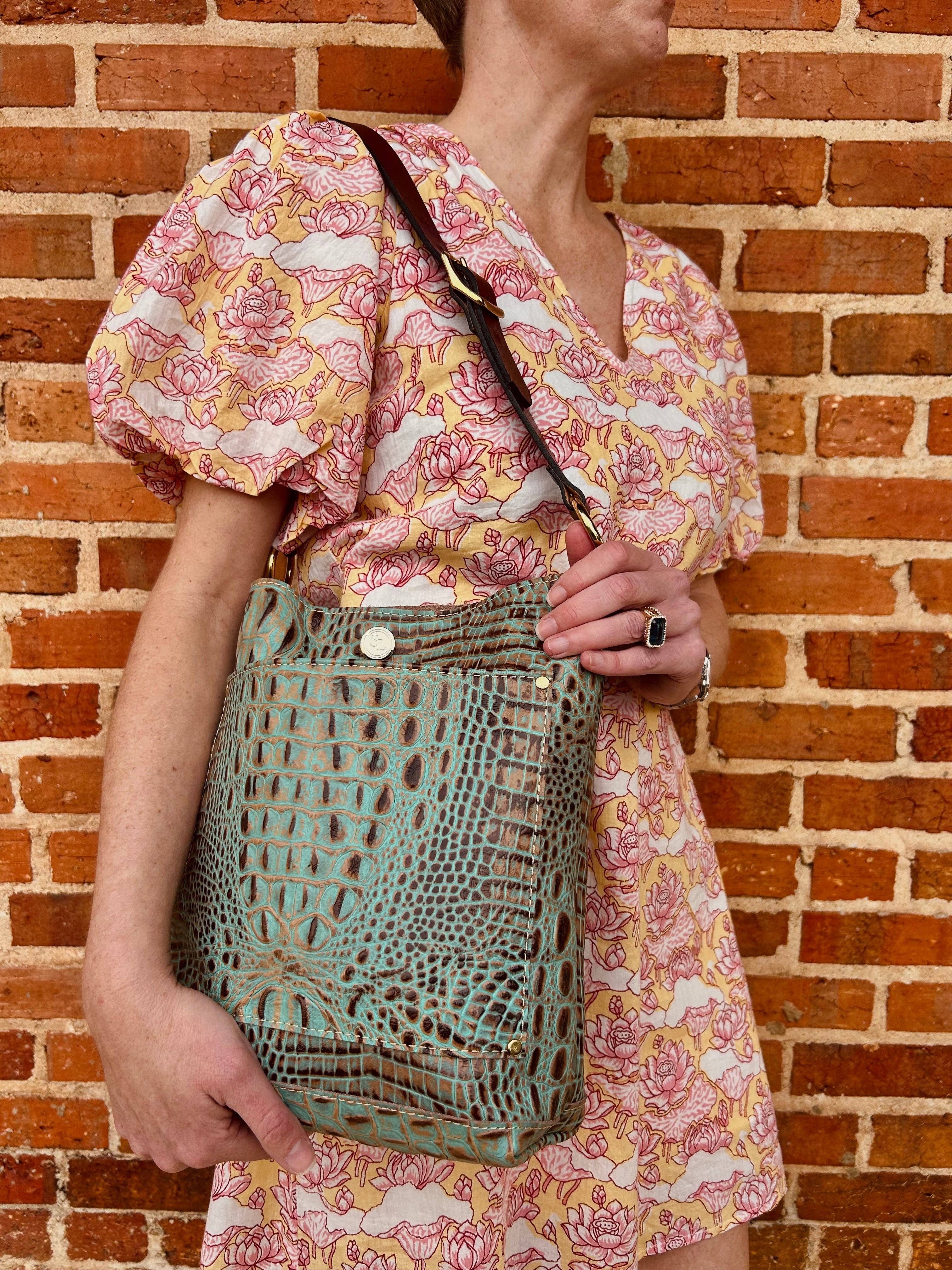 The Single Strap Small Square Tote: Buffalo
