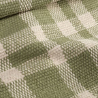 Tattersall Handwoven Cotton Rug | Sage: 2' x 3'