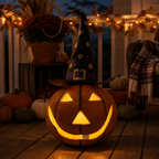 27.75" Spooktacular Metal Jack O’ Lantern Pumpkin