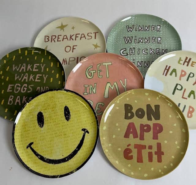 The Happy Plate Melamine Plate Collection- Assorted Set of 8