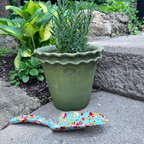 Galena Garden Pot White 8"