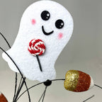 29" Felt Ghost & Candy Corn Spray | Whimsical Halloween
