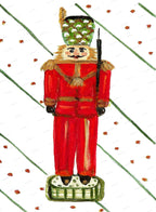 Red Nutcracker  Kitchen Towel