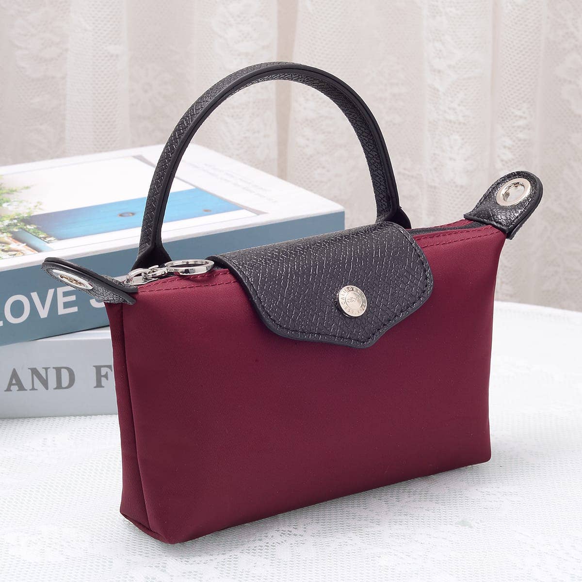 HE781 Eleanor Nylon Mini Crossbody Bag: Navy