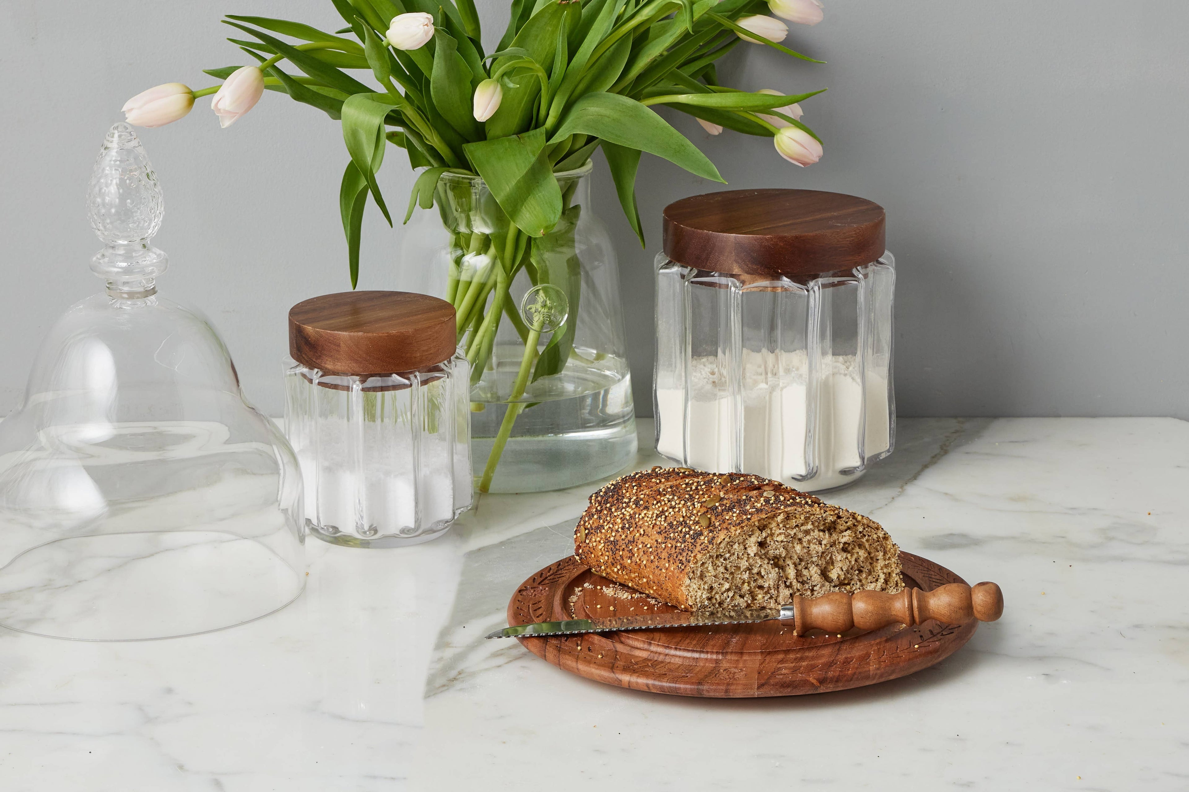 Vintage English Bread Board: Bread, Small, Natural