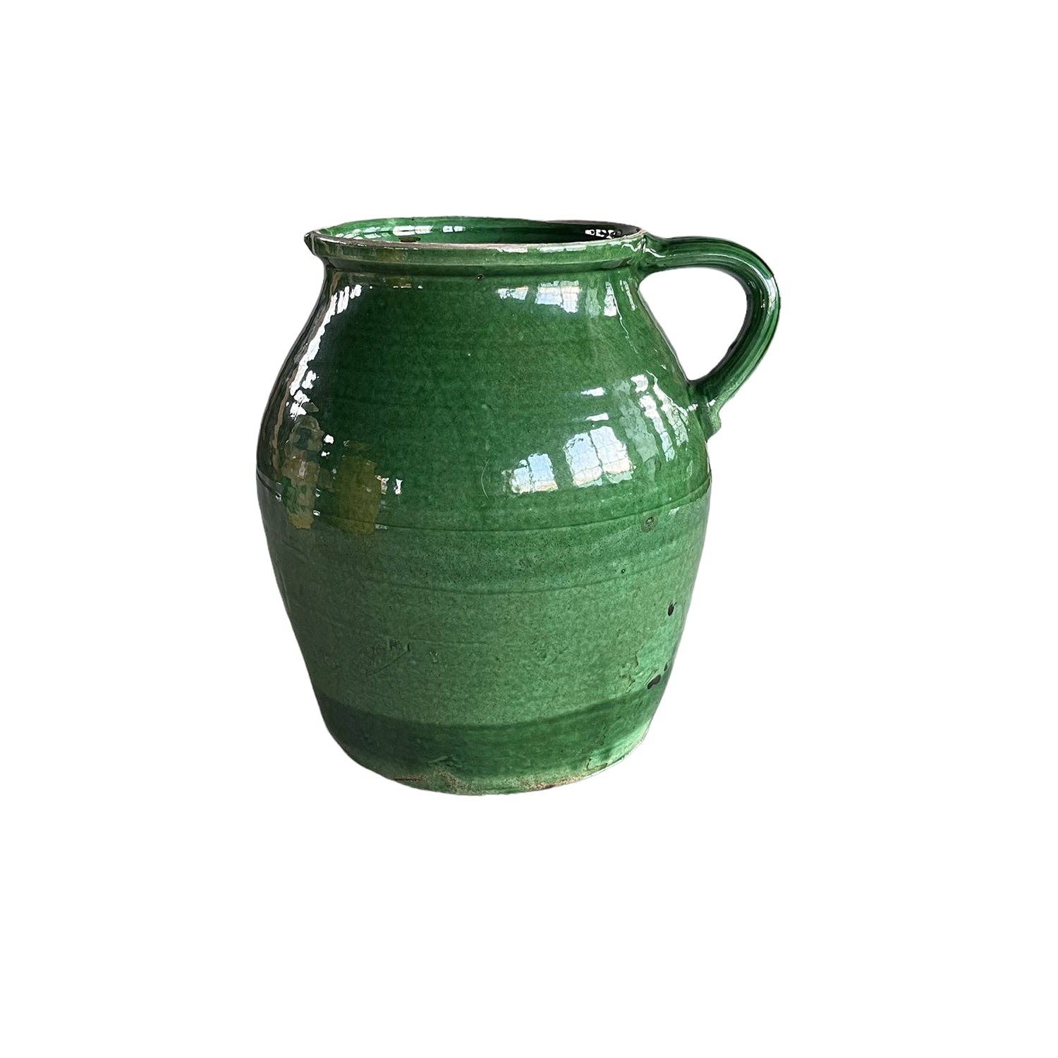 Cottage Crafted Jug, Tall: Majolica