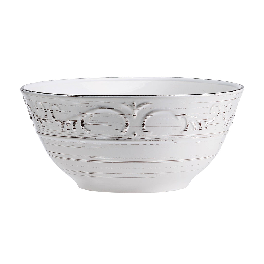 Pfaltzgraff Trellis White Serving Bowl S3