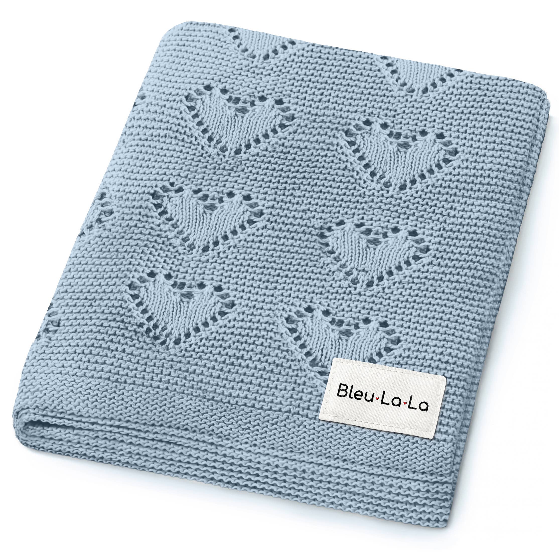 Baby Blanket - Heart: Grey