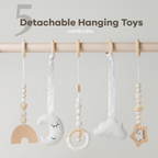 Wooden Baby Play Gym, Baby Activity Gym by Comfy Cubs: Natural Wood