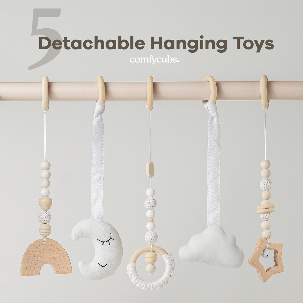Sage :Wooden Baby Play Gym, Baby Activity Gym by Comfy Cubs: