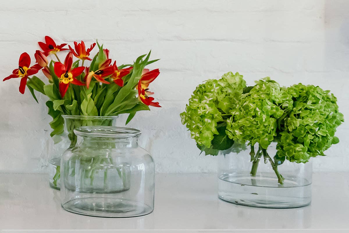 Clear Bloom Vase