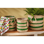 Ula Basket  Green Multi Sea Grass Summer