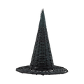 HAL1340 - Natural Rattan Witch Hat - 15"