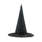 HAL1340 - Natural Rattan Witch Hat - 15"