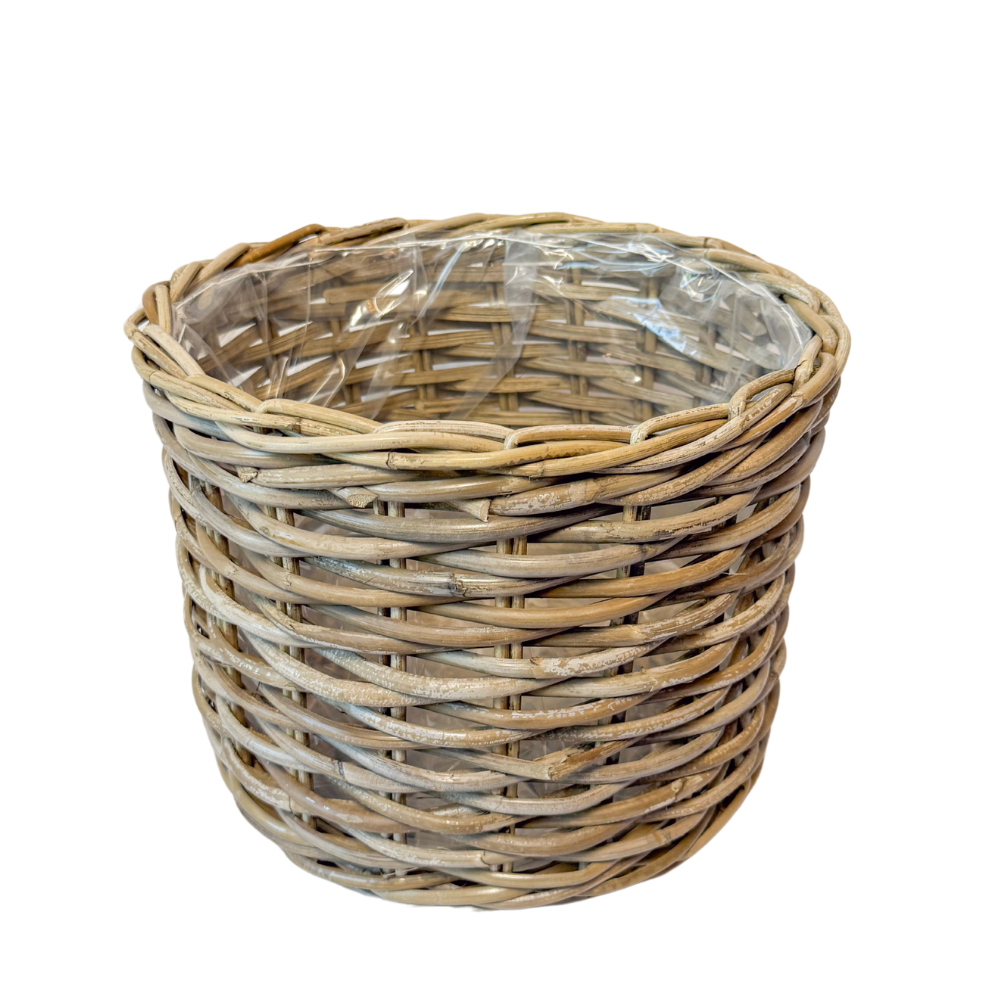 Rattan Planter Baskets: Large - 10.5" H
