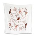 Birds + Berries Kitchen Tea Towel: 25” x 26”